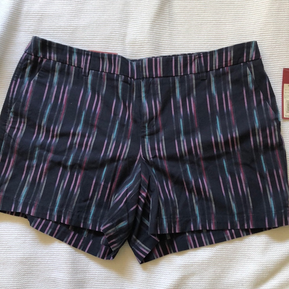 Merona size 14 chino shorts navy pattern